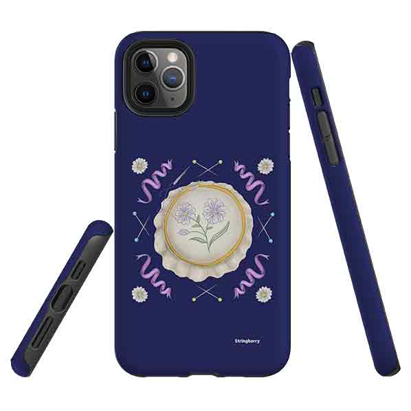 iPhone Tough Case - Daisy Needlework By Catherine Rowe